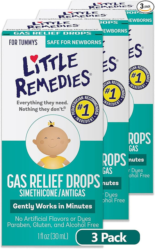 Little Remedies Baby Gas Drops, 1 Fl Oz (Pack of 3)