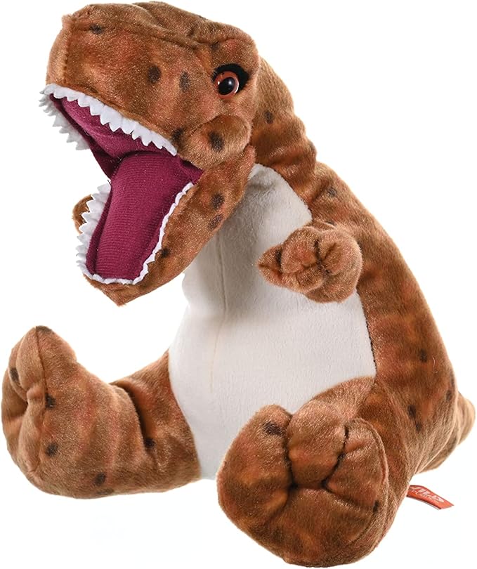 Wild Republic T Rex Plush, Dinosaur Stuffed Animal, Plush Toy, Gifts for Kids, Cuddlekins 12 Inches