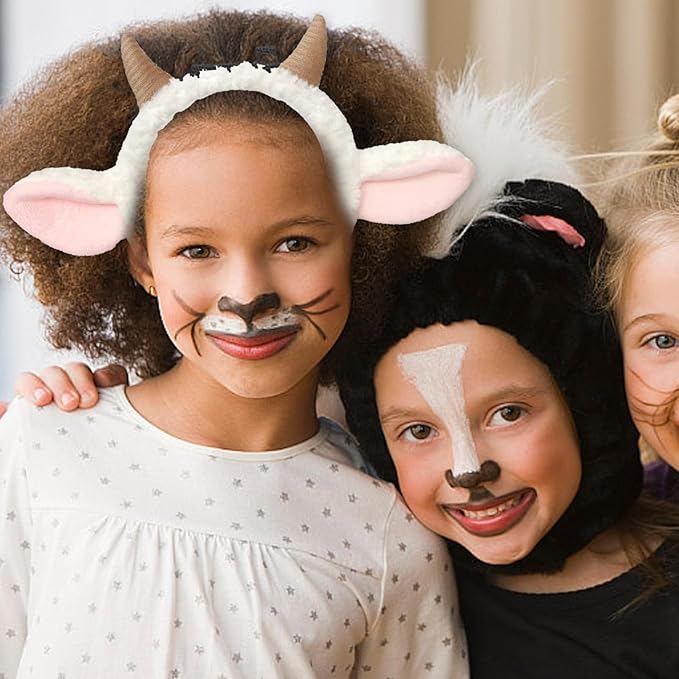 Sheep Ears Headband Adult - 1Pcs Plush Lamb Ears Costume