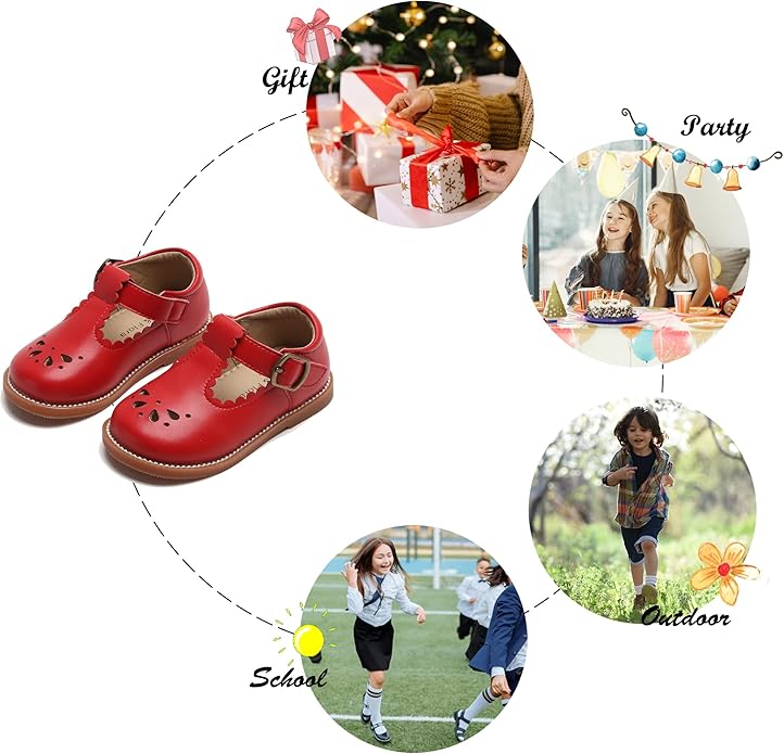 Felix & Flora Toddler Little Girl Mary Jane Dress Shoes