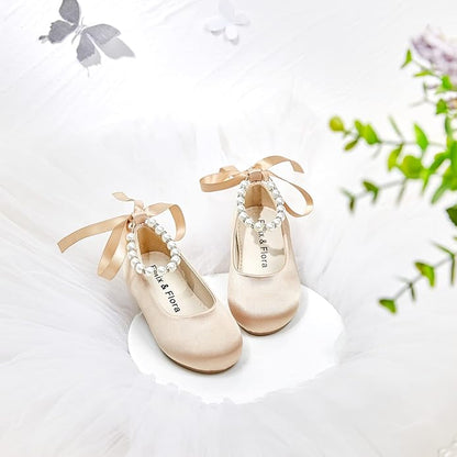Felix & Flora Girls Toddler Little Ballet Shoes - Flower
