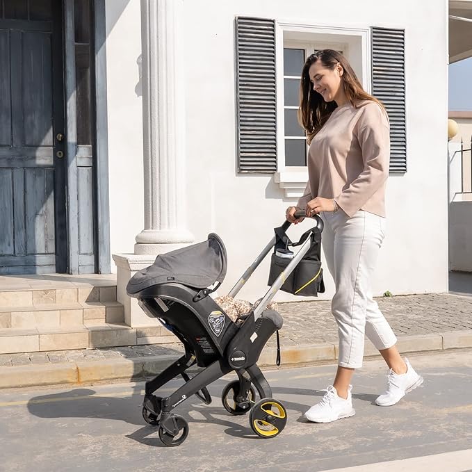 Upperkids Essentials Bag Compatible with Doona Infant Car Seat Stroller, Stroller Accessories, Organizer Bag, Car Seat Bag included Cup Holder, Phone Pockets, Wipes Pocket, Easy Access Baby Essentials