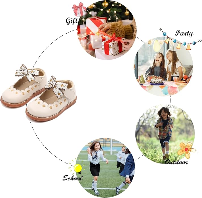 Felix & Flora Toddler Little Girl Mary Jane Dress Shoes
