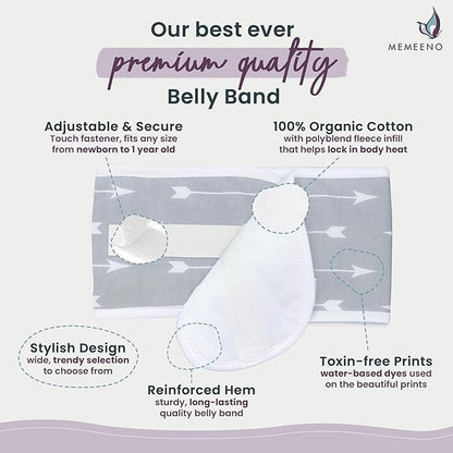 Baby Belly Band for Gas & Colic Baby Relief - Self Heating Belly Band Baby Belly Button Band Colic Band Tummy Wrap for Babies Colic Belt Baby Gas Wrap Colic Baby Relief Newborn