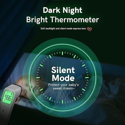 No-Touch Thermometer for Adults and Kids, Fast Accurate Digital Thermometer with Fever Alarm & Silent Mode