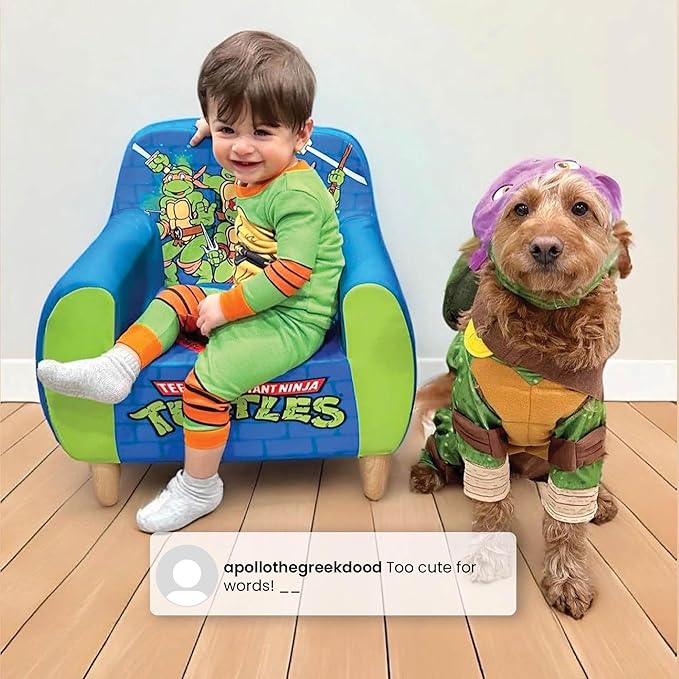 Delta Children Teenage Mutant Ninja Turtles Foam Chair for Kids, Green