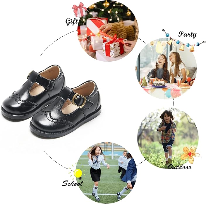 Felix & Flora Toddler Little Girl Mary Jane Dress Shoes