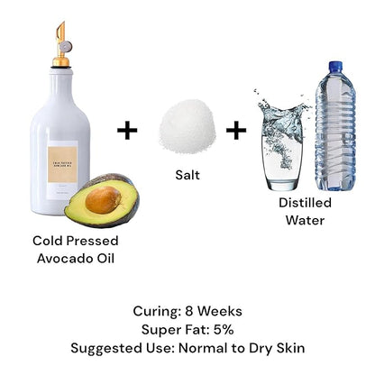 Wagi 3 Ingredients Soap - Cold Pressed Avocado Oil 3 bars