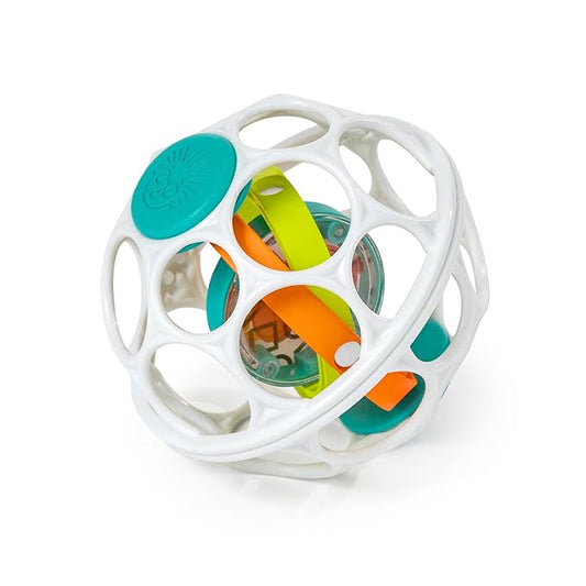 Baby Einstein Grip & Spin Oball Easy Grasp Rattle Toy, BPA Free 0+ Months