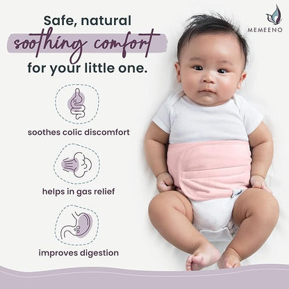 Baby Belly Band for Gas & Colic Baby Relief - Self Heating Belly Band Baby Belly Button Band Colic Band Tummy Wrap for Babies Colic Belt Baby Gas Wrap Colic Baby Relief Newborn