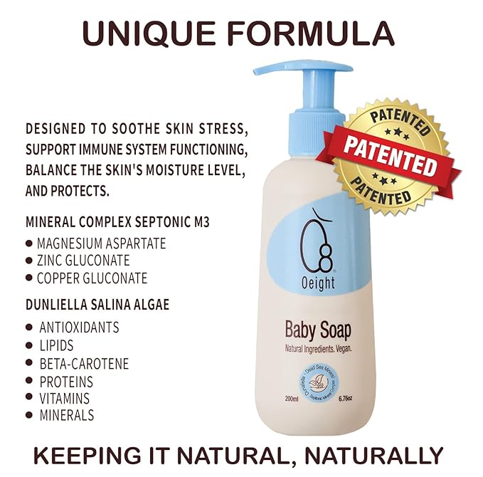 Oeight Baby Natural Soap | Bath Soap for Newborn Baby 200ml, Baby
