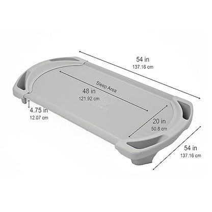 Children’s Factory SpaceLine Nap Cots, Kids Daycare and Preschool Sleeping Cot, Standard Size, Gray