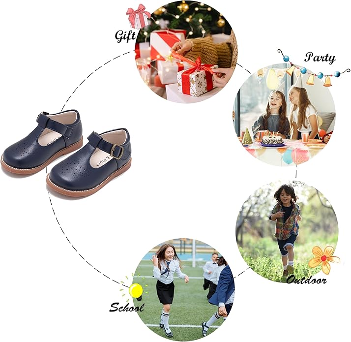Felix & Flora Toddler Little Girl Mary Jane Dress Shoes