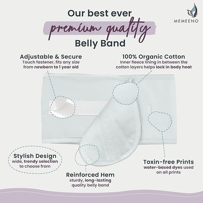 Baby Belly Band for Gas & Colic Baby Relief - Self Heating Belly Band Baby Belly Button Band Colic Band Tummy Wrap for Babies Colic Belt Baby Gas Wrap Colic Baby Relief Newborn