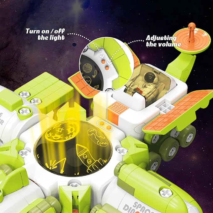 5-in-1 Space Toys & Dinosaur Toys Transforming Toys Set Gift 5+ Boys 11 Shapes