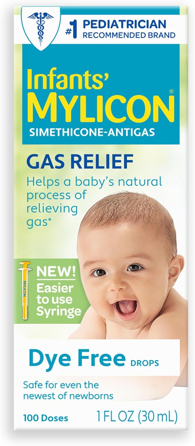 MYLICON Infants Gas Relief Drops for Infants and Babies, Dye Free Formula 1 Fluid