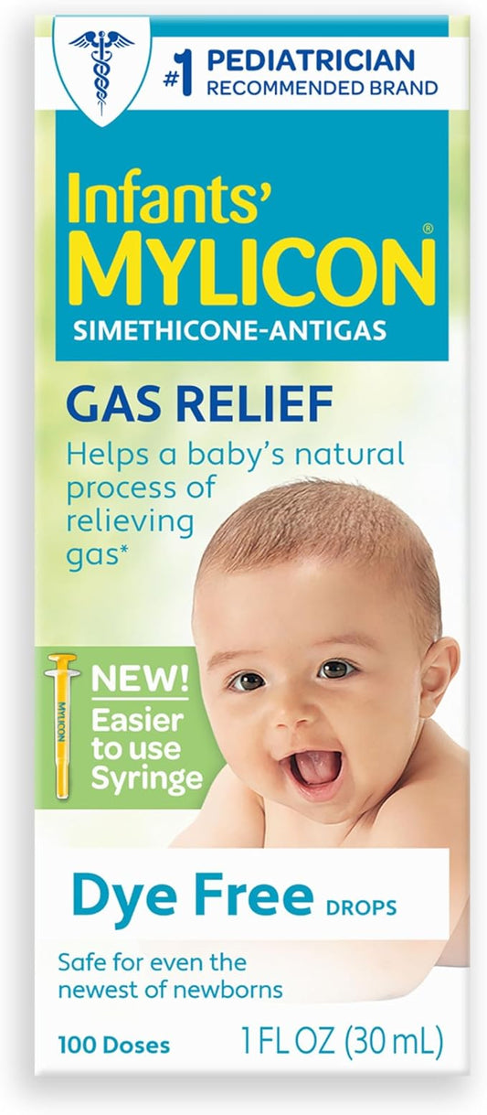MYLICON Infants Gas Relief Drops for Infants and Babies, Dye Free Formula 1 Fluid
