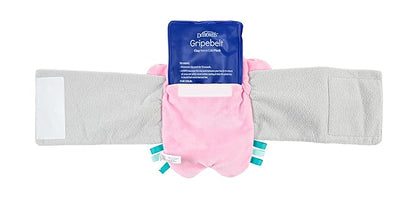 Dr. Brown's Gripebelt Heated Belly Band, Soothe Baby's Tummy with Gentle Warmth and Compression 3m+, Pink