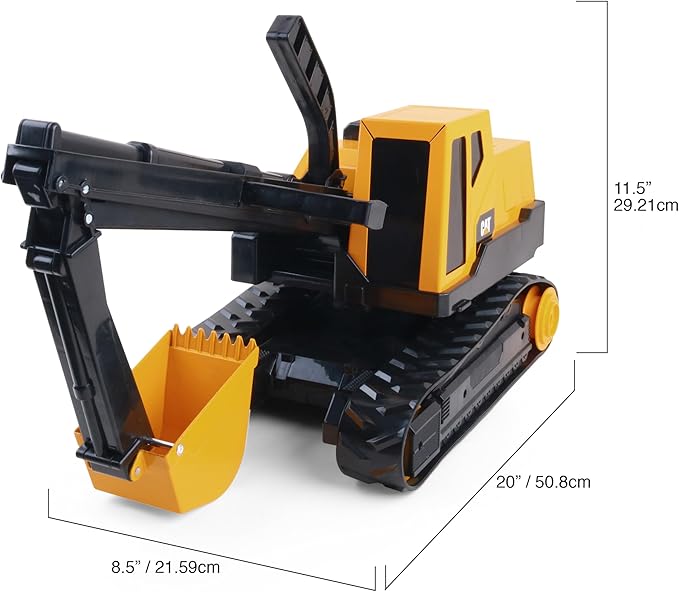 CAT Construction Toys, Steel Construction Excavator - Heavy-Duty & Durable 3+ Years