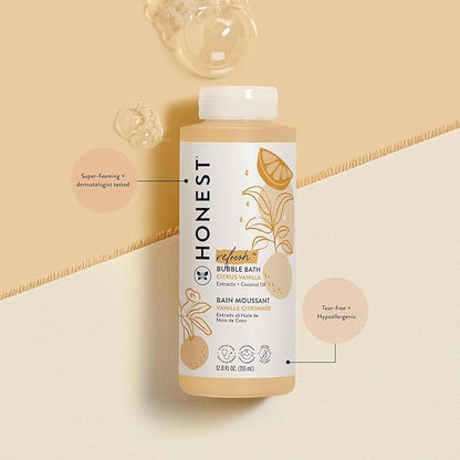 The Honest Company Foaming Bubble Bath | Gentle for Baby 12 fl