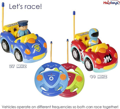 Haktoys Remote Control Cars Set of 2 Vehicles: RC Radio