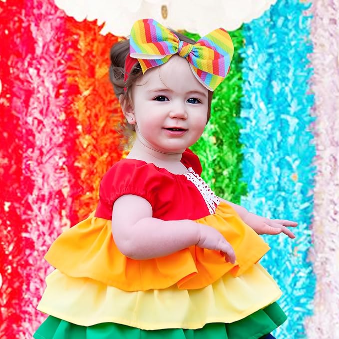 Toddler Hair Bows Gay Pride Hair Accessories, 2 Pcs 6