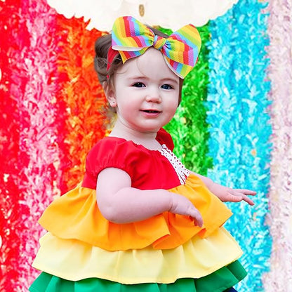 Toddler Hair Bows Gay Pride Hair Accessories, 2 Pcs 6