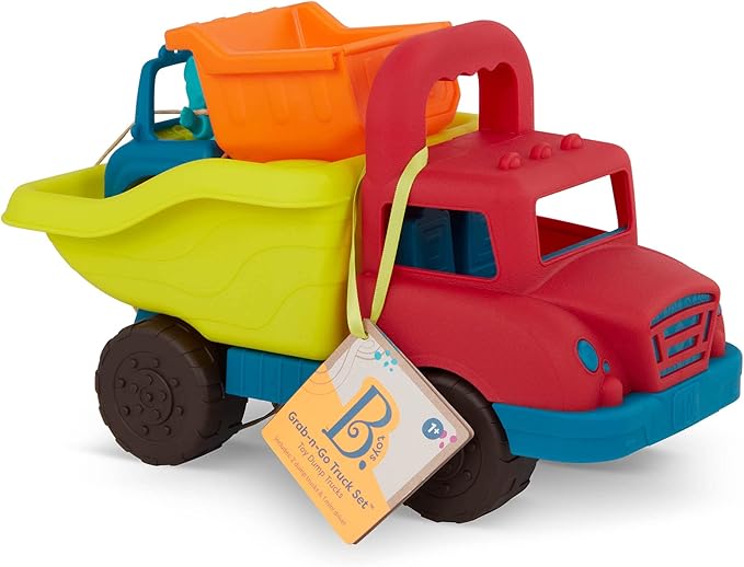 B. toys- B. play- Grab-n-Go Truck Set- 2 Dump Trucks – 1 Large Truck & 1 Small Truck 1 Year
