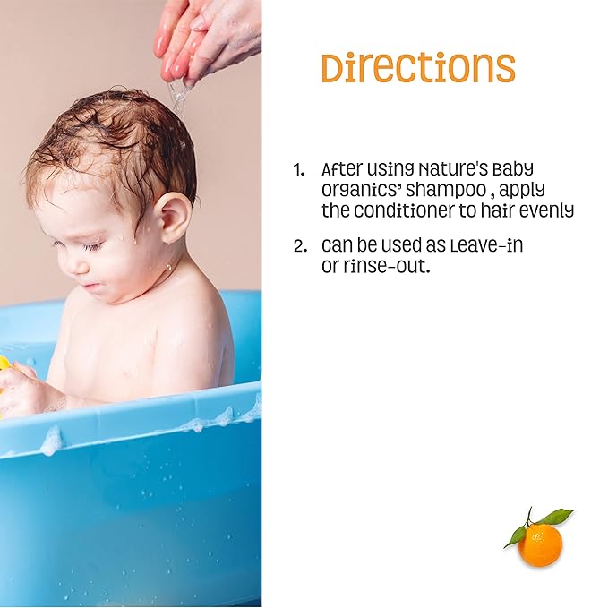 Nature's Baby Conditioner & Detangler - Formulated for Problem and Sensitive Skin 8 oz (2 Pack)