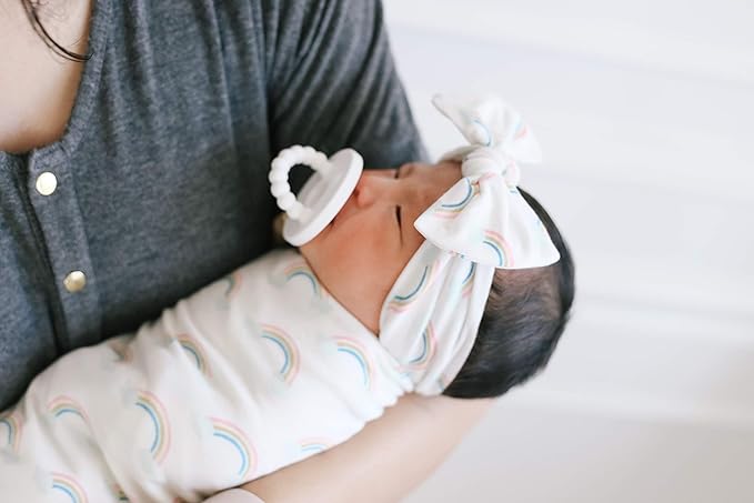 Copper Pearl Baby Bows: Stylish Headbands for Baby Girls, Premium Soft and Stretchy Baby Headbands