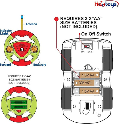 Haktoys Remote Control Cars Set of 2 Vehicles: RC Radio