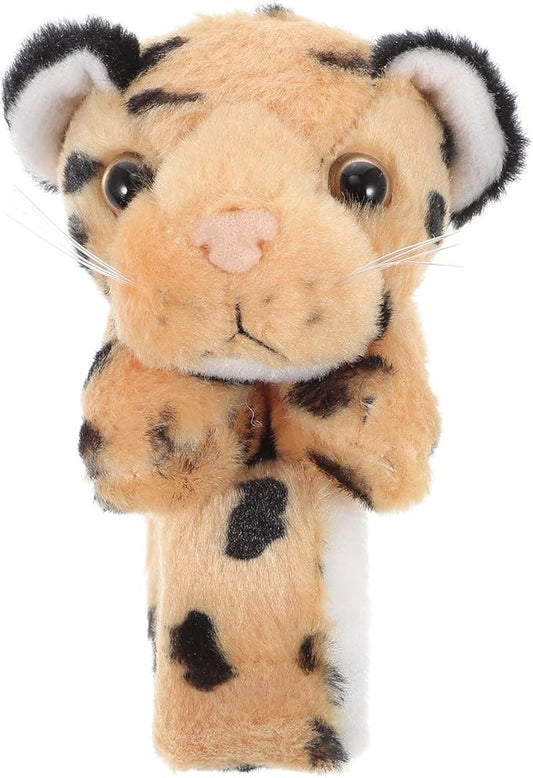 Abaodam Animal Slap Bracelet Leopard Slap Bracelet Plush Stuffed Animal Hugger Snap Wrist Band for Kids Birthday Party Gifts