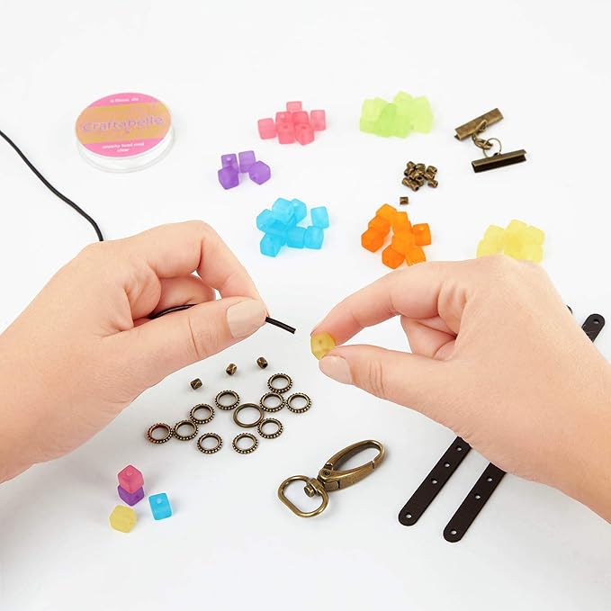 – Boho Baubles Creation Kit – Bracelet Making Kit – 101pc Jewelry Set with Beads – DIY Jewelry Kits for Kids Aged 8 Years +