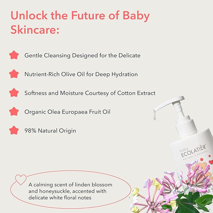 Ecolatier Baby Soap, 98% Natural Ingredients 8.5 fl