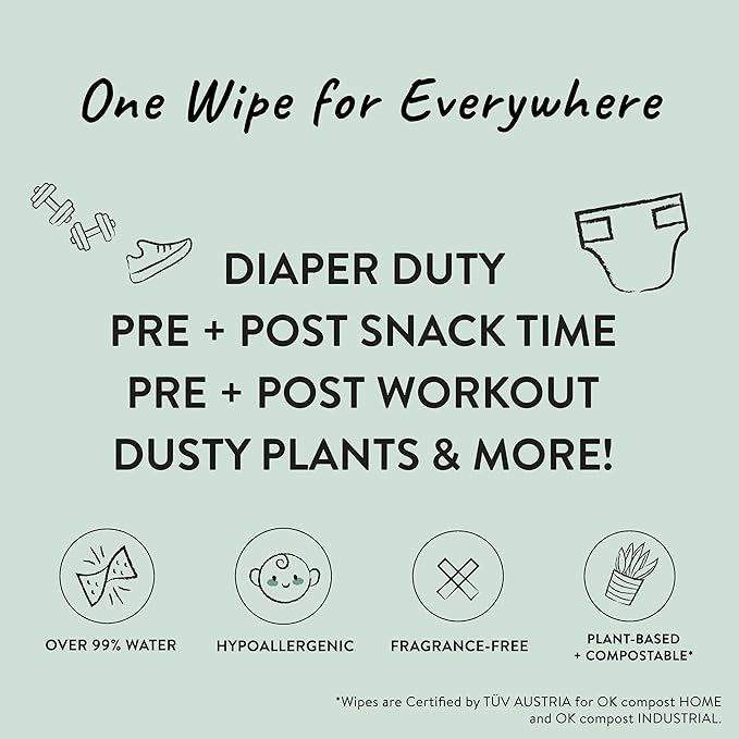The Honest Company Babe's First Mess Gift Set | Fragrance Free Newborn Essentials 99% Water