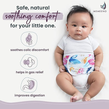 Baby Belly Band for Gas & Colic Baby Relief - Self Heating Belly Band Baby Belly Button Band Colic Band Tummy Wrap for Babies Colic Belt Baby Gas Wrap Colic Baby Relief Newborn