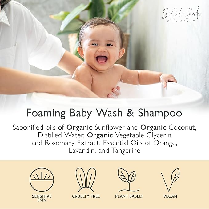 SoCal Suds & Company - 2-in-1 Organic Foaming Shampoo & Body Wash 6oz