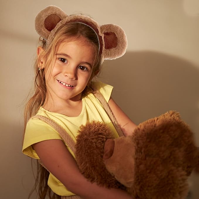 Bear Ears Headband Adult - 1Pcs Plush Halloween Ears