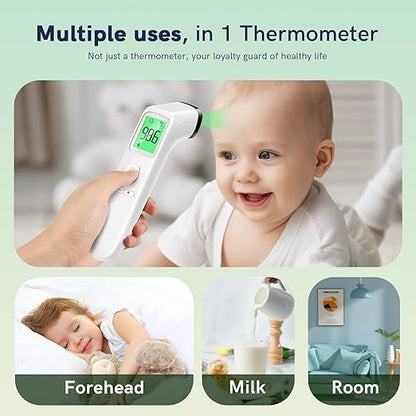 No-Touch Thermometer for Adults and Kids, Fast Accurate Digital Thermometer with Fever Alarm & Silent Mode