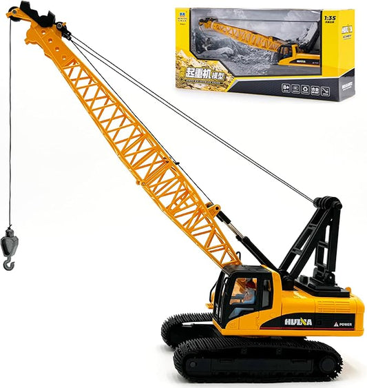 Gemini&Genius Crane Toys for Kids, Construction Vehicles Crane 1:35 Scale-15