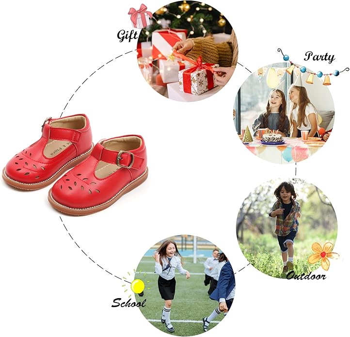Felix & Flora Toddler Little Girl Mary Jane Dress Shoes
