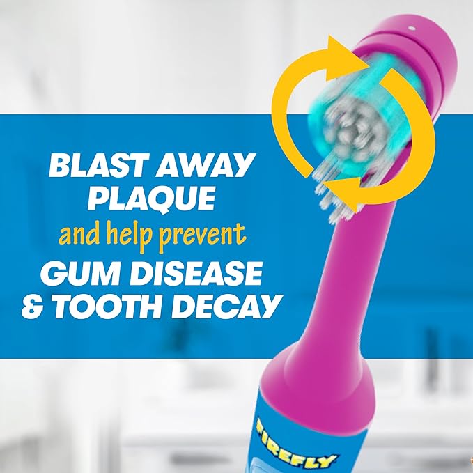 FIREFLY Clean N' Protect My Little Pony Power Toothbrush with 3D Character Cover, Soft Bristles, Battery Included, Ages 3+