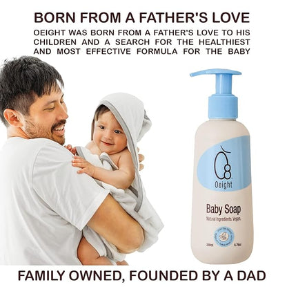 Oeight Baby Natural Soap | Bath Soap for Newborn Baby 200ml, Baby