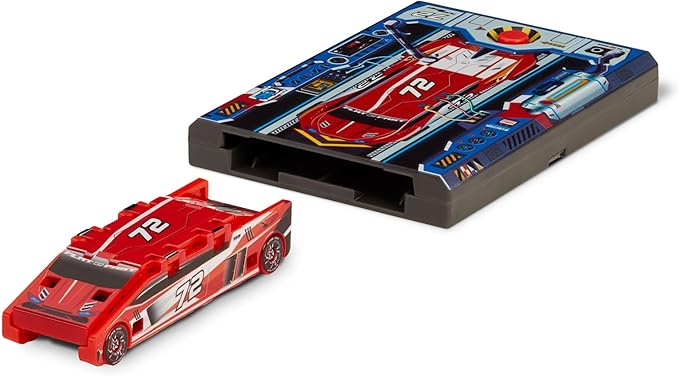 Red 72 Card Racer | Load, Launch, Race - Pocket-Sized Racecar Toy Ages 5 and up (Sold Each)