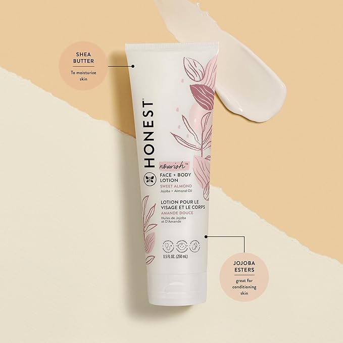 The Honest Company 2-in-1 Cleansing Shampoo + Body Wash and Face + Body Lotion Bundle | Gentle for Baby 18.5 fl