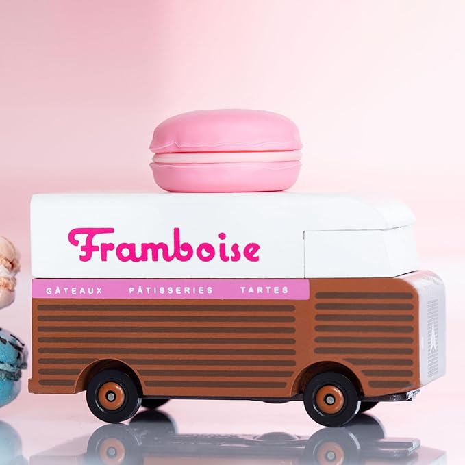 Candylab Toys CANDYCAR® Wooden Food Truck Collection - Framboise Macaron
