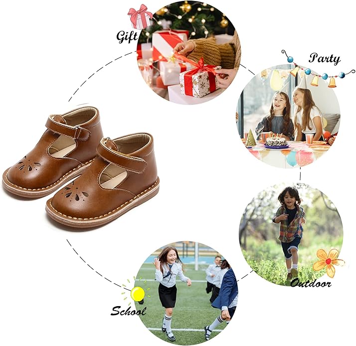 Felix & Flora Toddler Little Girl Mary Jane Dress Shoes