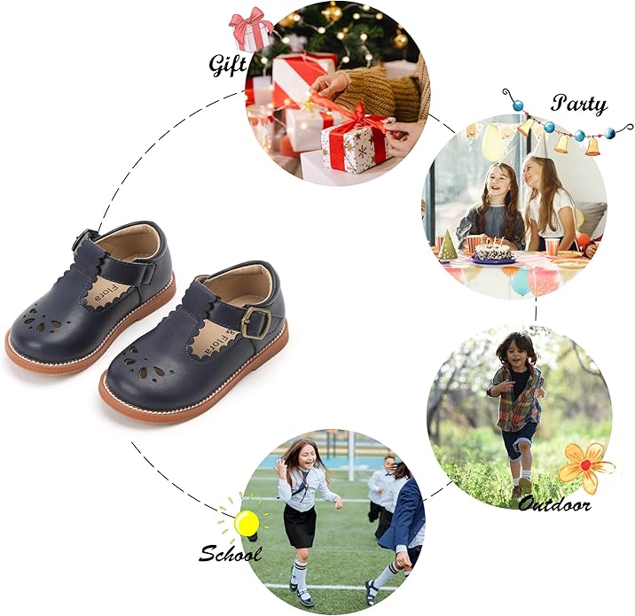 Felix & Flora Toddler Little Girl Mary Jane Dress Shoes