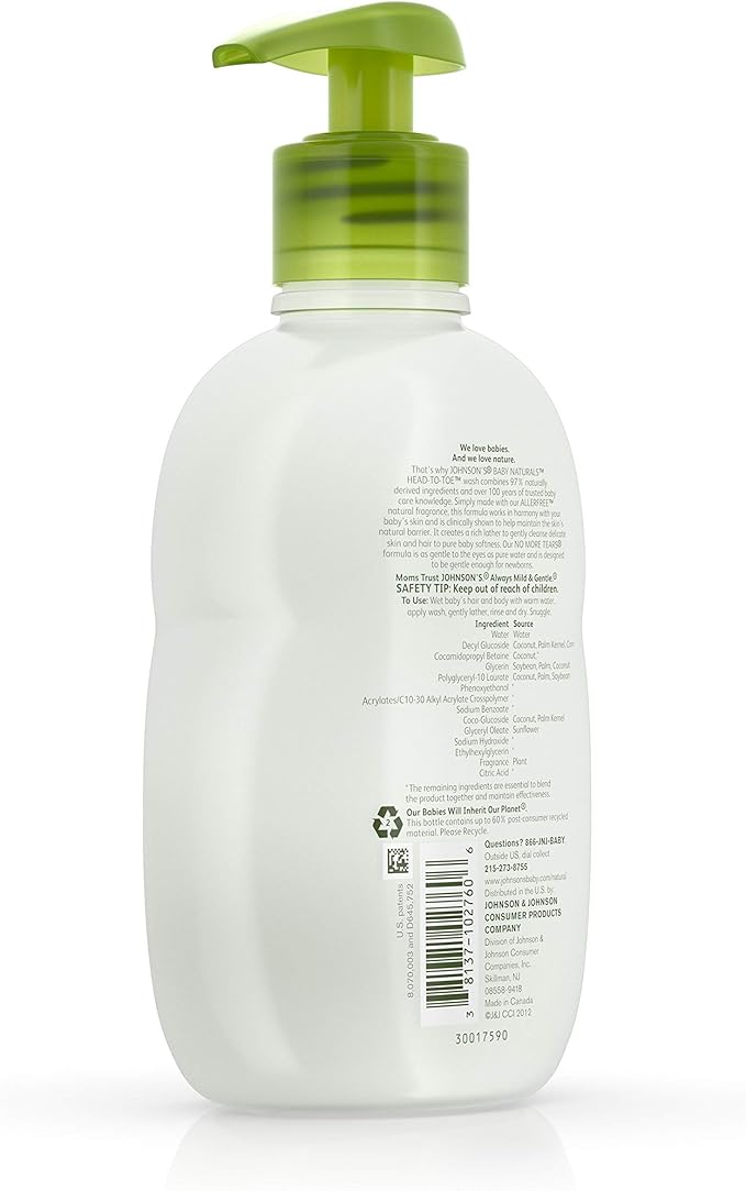 Johnson's, Baby Bath Natural head-to-toe Baby Wash 9 fl