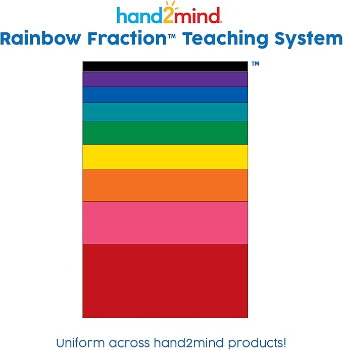 hand2mind Rainbow Fraction Measuring Cups, Fraction Manipulatives, Kids Measuring Cups, Baking Supplies For Kids, Visual Measuring Cups, Unit Fraction, For Kids Kitchen, Montessori Kitchen (Set of 4)